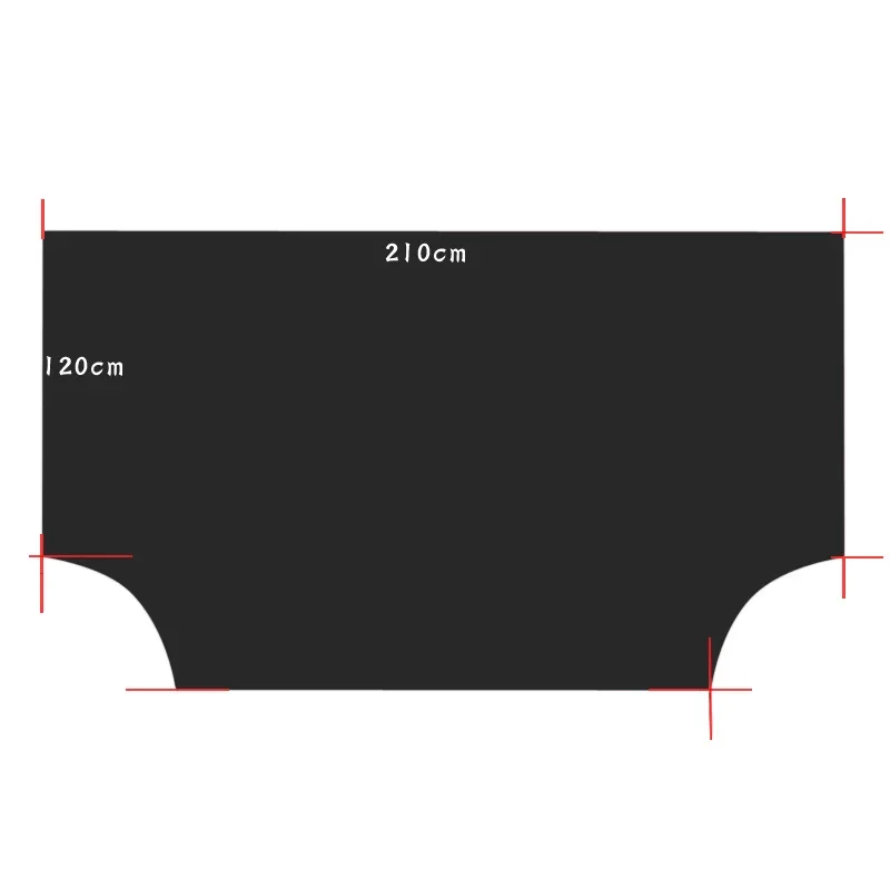 210x120cm 자동차 자석 앞 유리 커버 스노우 커버 차양 얼음 눈 서리 보호기 앞 유리 실버 블랙 커버