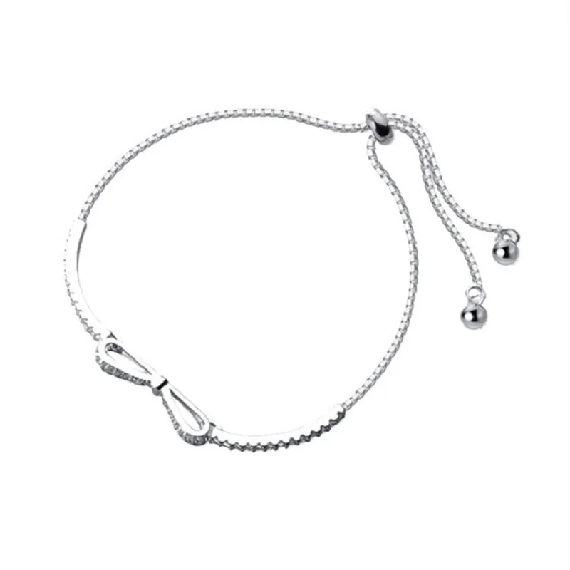 

New Fashion Luxury Crystatal Bowknot Bracelet For Women Girls Wedding Engagement Anniversary Gift Trendy Jewelry Wholesale