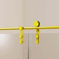 Tub Shower Door, 56-60" W * 66" H Frameless Single Sliding Shower Doors for Bathtub, Bathroom Shower Door with Towel Rail 2
