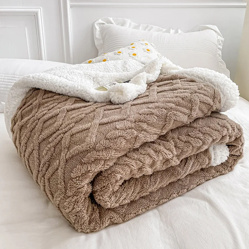 Shaggy Plaid Blanket Super Soft Warm Fluffy | Plaid Coral Warm Blanket  Blankets - Blanket - Aliexpress