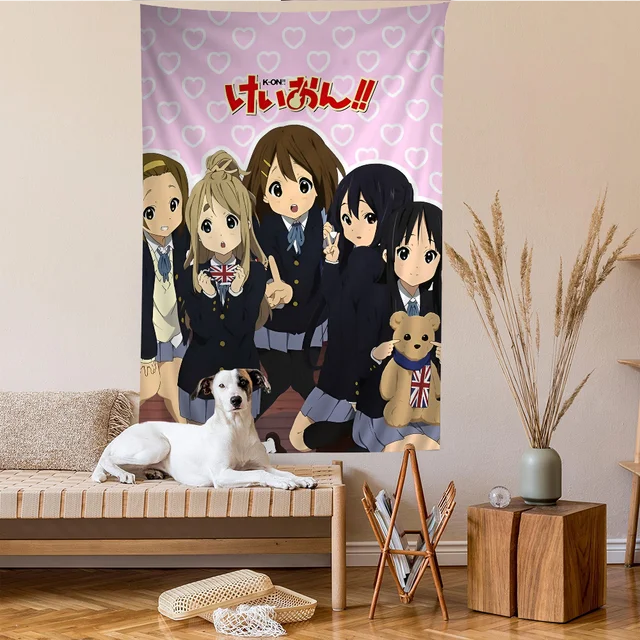 Anime K-ON KON Dessin Animé Tapisserie Mur conflicDecoration Ménage Décor À La Maison 3