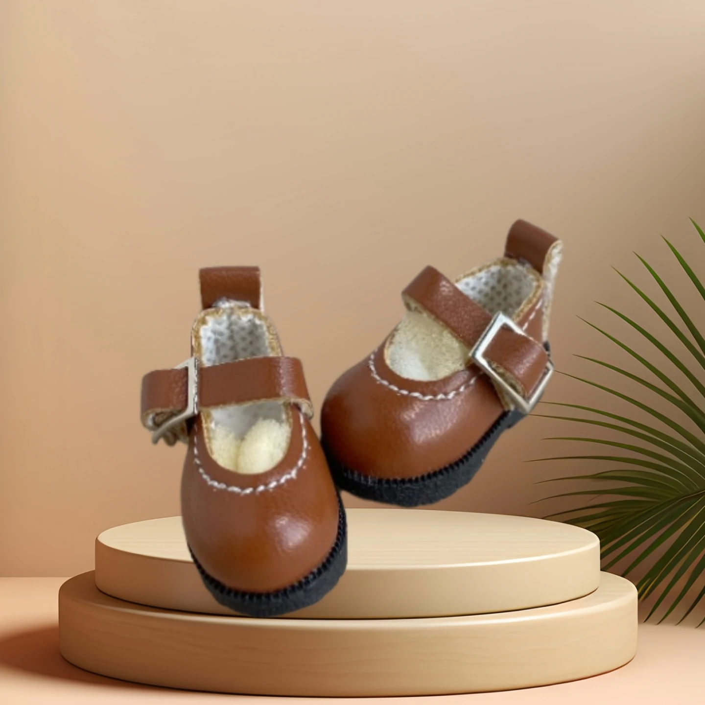 Miniature Leather Doll Boots - Tilda Collection, 3.2cm Shoes