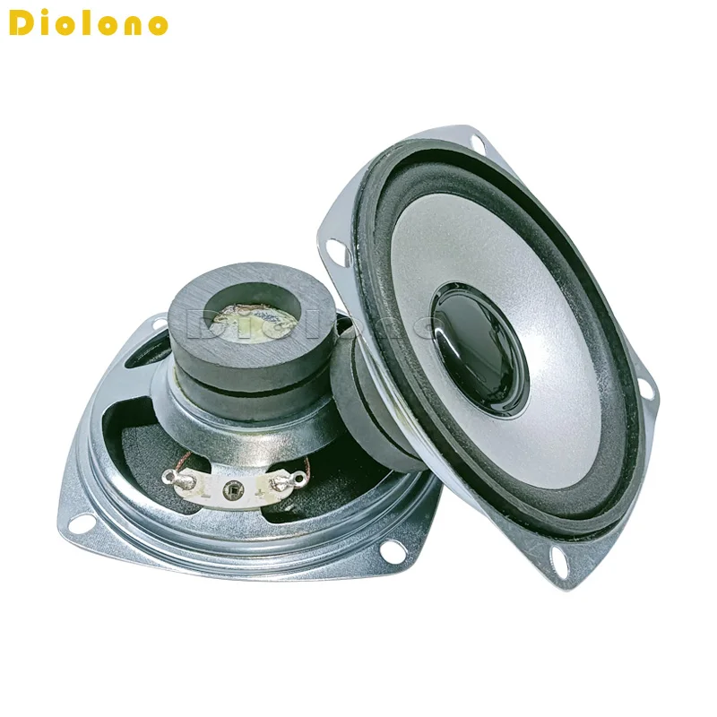4 Ohm 3W Loudspeaker 78MM 3 Inch Square Speaker 32MM Double External Dual Magnetic Black Bright Cap Foam Edge