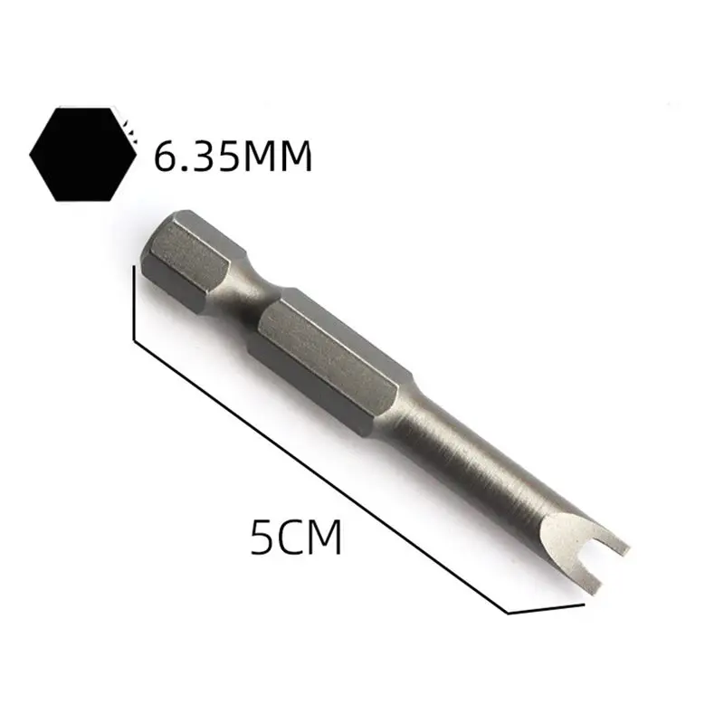 SenNan 5Pcs Special-shaped Screwdriver Set 50mm U-shaped Y-Type Triangle Inner Cross Three Points Screwdriver Bit Tool L-Wrench 4