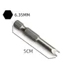 SenNan 5Pcs Special-shaped Screwdriver Set 50mm U-shaped Y-Type Triangle Inner Cross Three Points Screwdriver Bit Tool L-Wrench 4