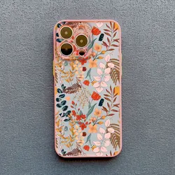 Elegant Pink & Purple Peony Flower Shockproof Phone Case - iPhone 12 Pro (Pink SHHX 3)