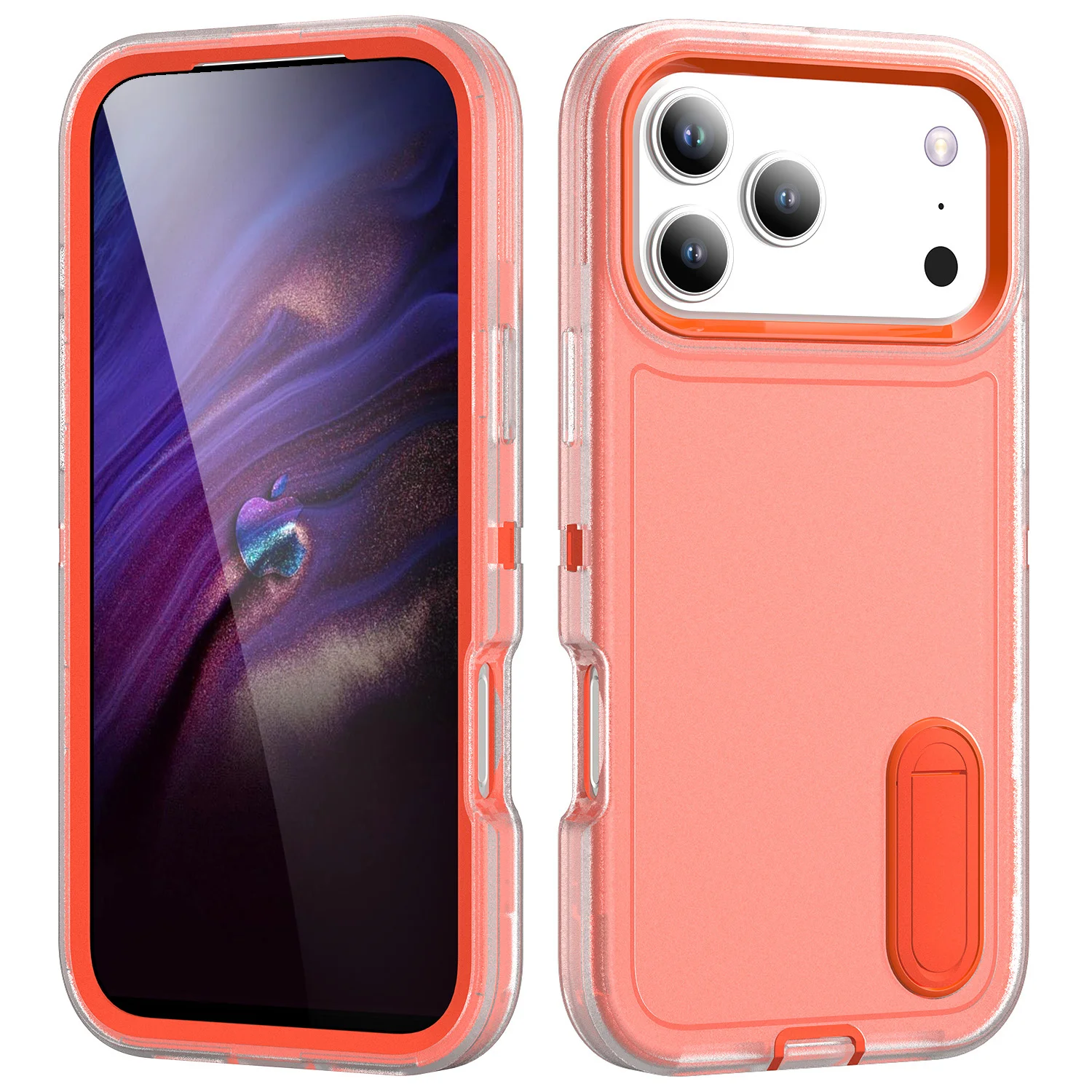 Heavy Duty Shockproof Defender Case with 3-Layer Protection and Adjustable Kickstand