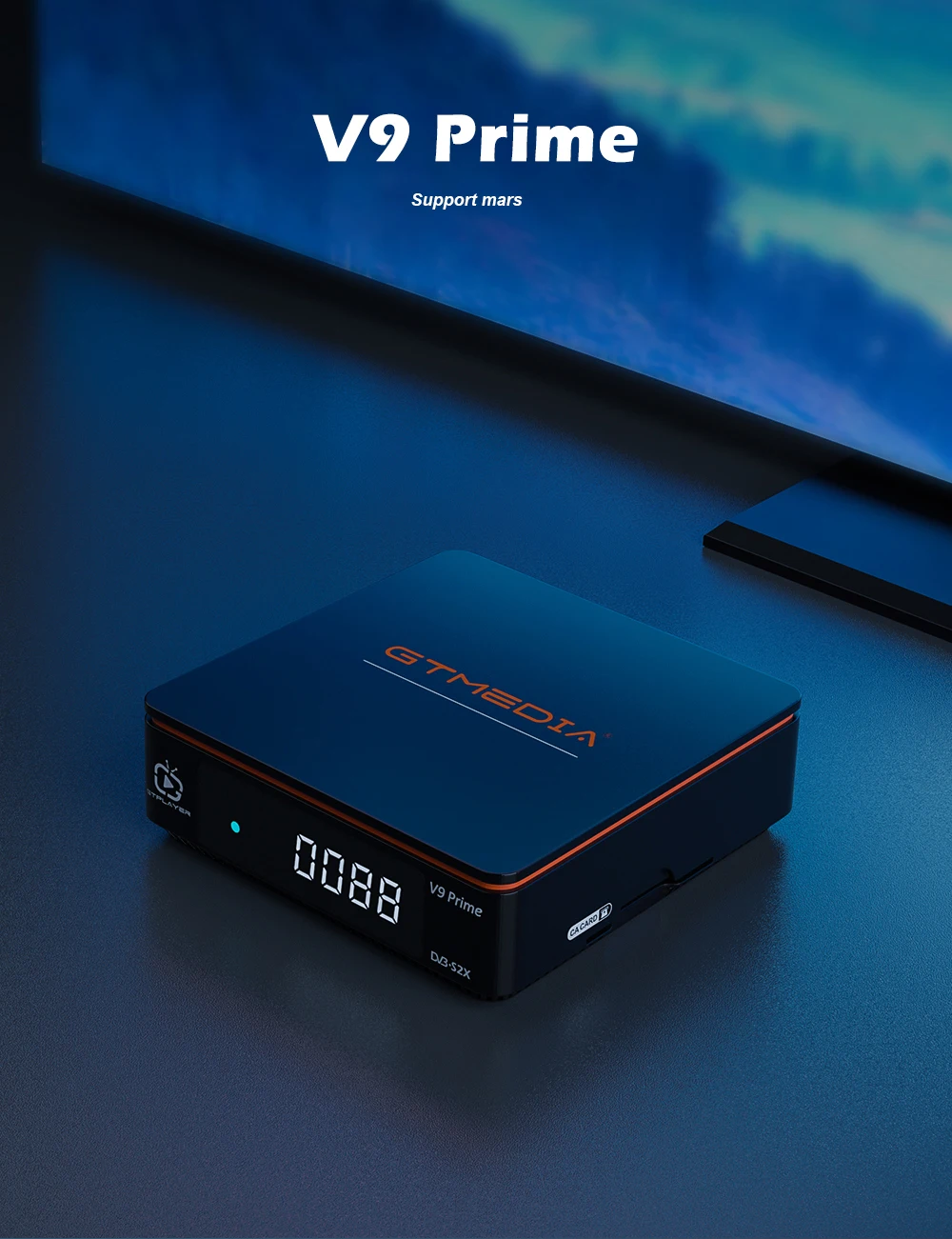 GTMEDIA V9 Prime DVB-S/S2/S2X, VCM/ACM/Multi-stream/T2-MI IKS supportato brasile Box Ricevitore satellitare