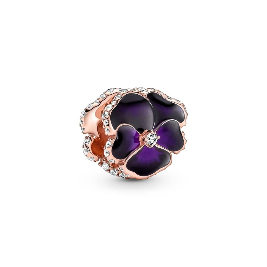 Daisy Flower Charm Cherry Blossom Dangle Bead 925 Sterling Silver Fit Original Pandora Bracelet DIY Jewelry