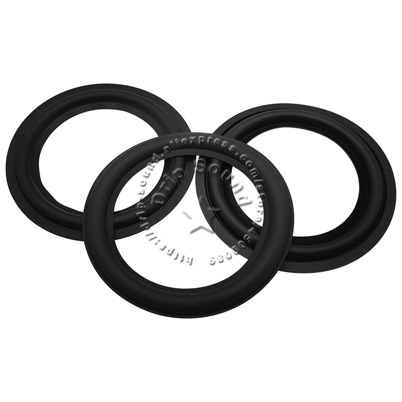 2x 3인치 스피커 고무 접이식 엣지 링 라우드스피커 우퍼 수리용 사이드 서라운드 서클 교체 부품 83-84.5mm/3.31-3.33인치