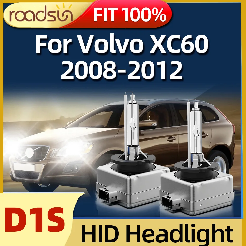 

Roadsun 35 Вт ксеноновая HID фара D1S лампа автомобильная лампа Высокая яркость подходит для Volvo XC60 2008 2009 2010 2011 2012
