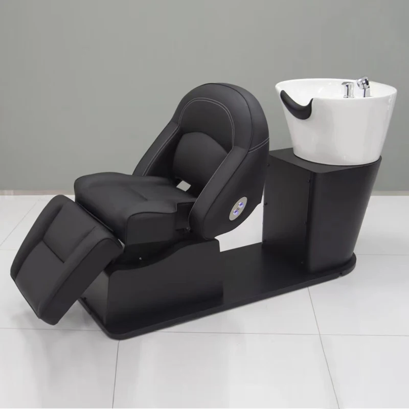 Electric Reclining Shampoo Chair Lifting Dedicated Comfortable Shampoo Bed Water Machine Fotel Fryzjerski Salon Furniture CM50XF