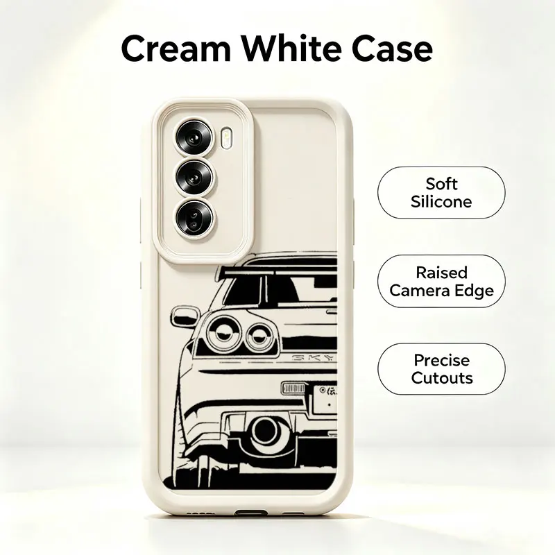 JDM Dream Car Shockproof Silicone Phone Case - Cool and Durable Design