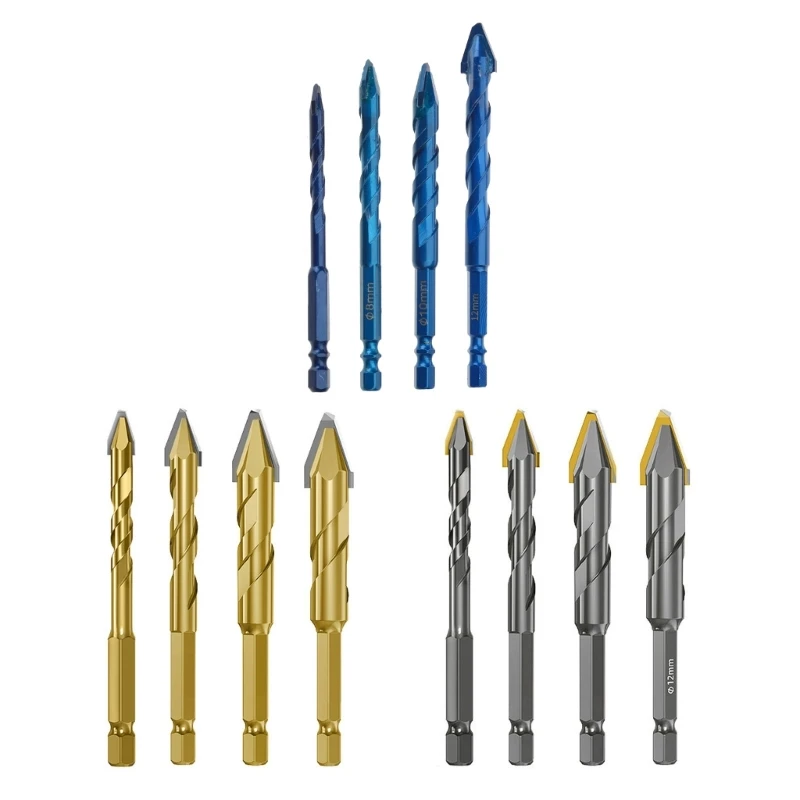 

Oblique Head Eccentric Drill Bit Highs Strength Shank TriangleDrill Bit For Tile Ceramic Drilling Bit 6/8/10/12mm