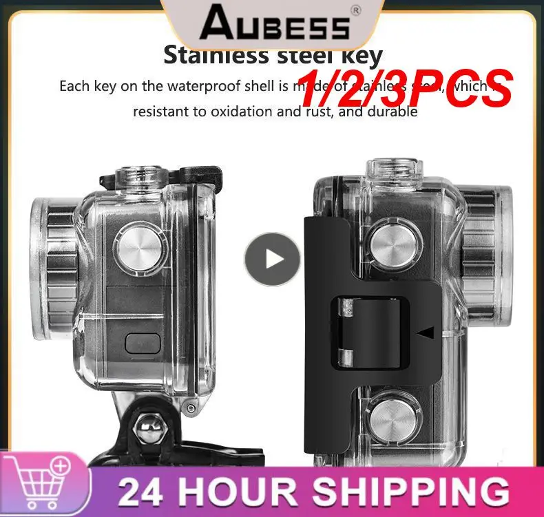 Custodia Impermeabile Subacquea 1/2/3Pcs Per Dji Osmo Action Camera Custodia Protettiva Subacquea Shell Per Fotocamera Sportiva Dji Osmo