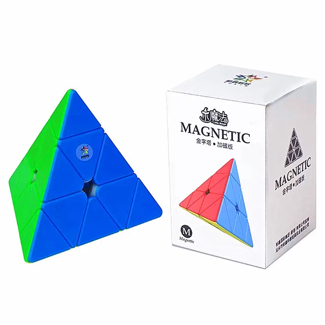 Yuxin Magic Cube 3X3 4x4 5X5 Pyramid Magic Speed Cube Stickerless Professional Cube Toys for children Little Magic Pyramid 1
