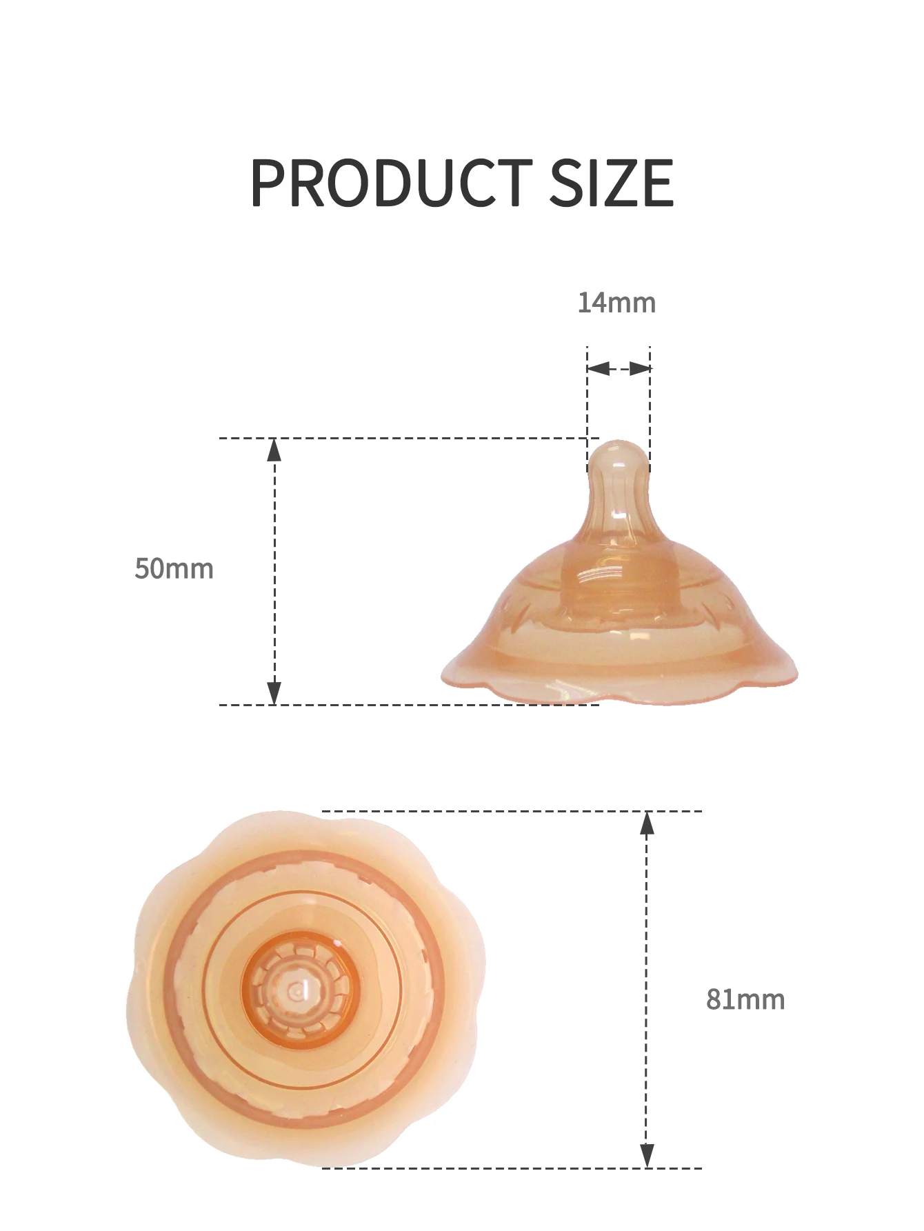 1 Pc brown nipple protecter dual-layer protection for anti-bite nipple broken baby sucking milk bite pacifier style