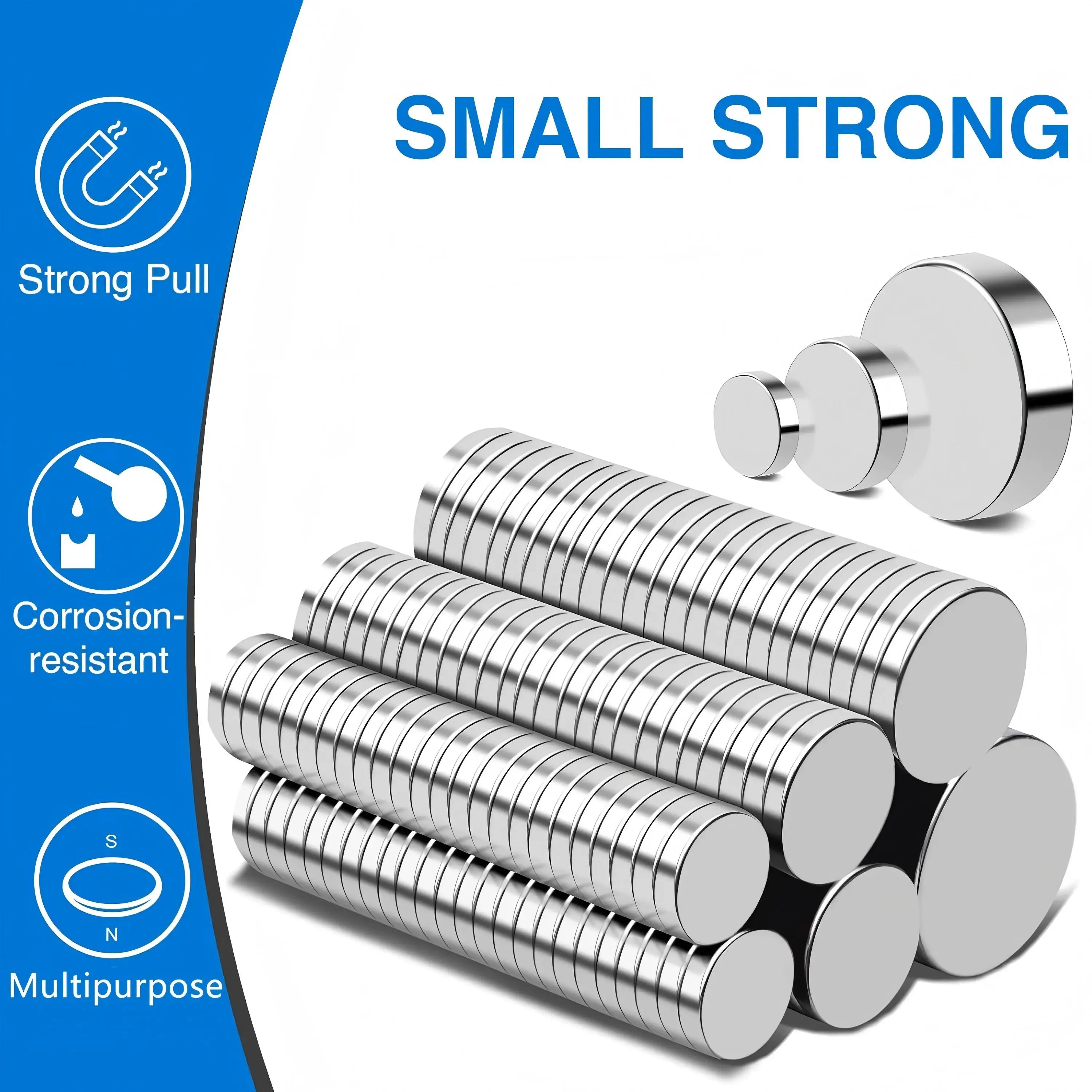Strong Disc Magnets Set 1