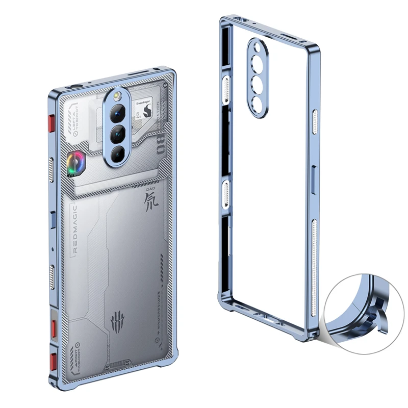 Luxury Aluminum Alloy Bumper Frame with Metal Camera Protection