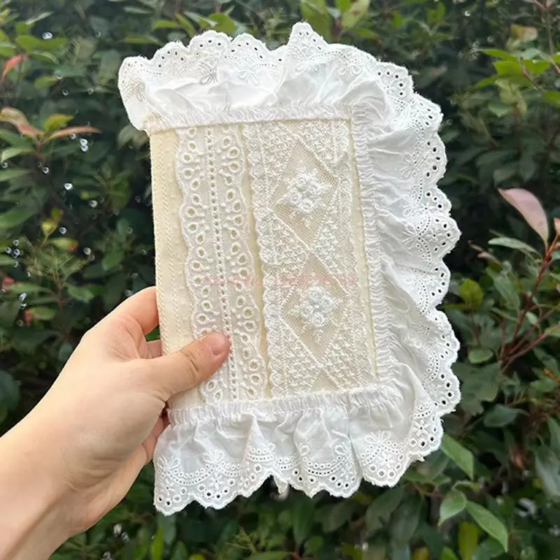 A5 Lace Design High Aesthetic Book Cover - Fabric Protective Jacket