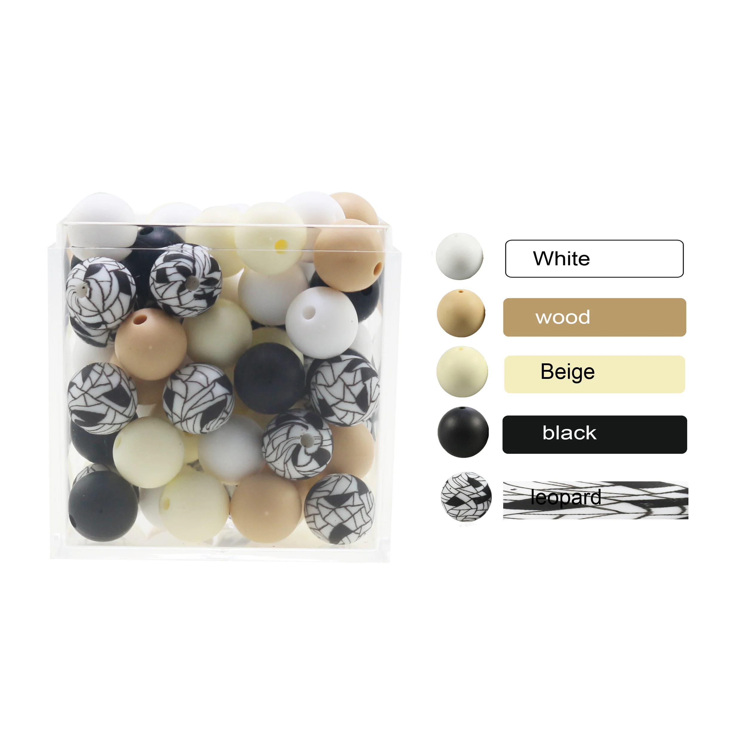 lava beads 100pcs/Lot 10mm/12mm/15mm/20mm Silicone Round Beads Food Grade Teether Beads Baby Chewable Teething Beads For Diy Necklace beads for bracelets Beads