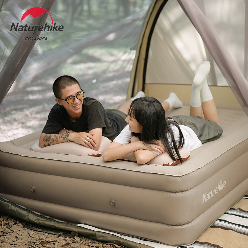 Naturehike Outdoor Inflatable Bed Camping Peach Skin Velvet