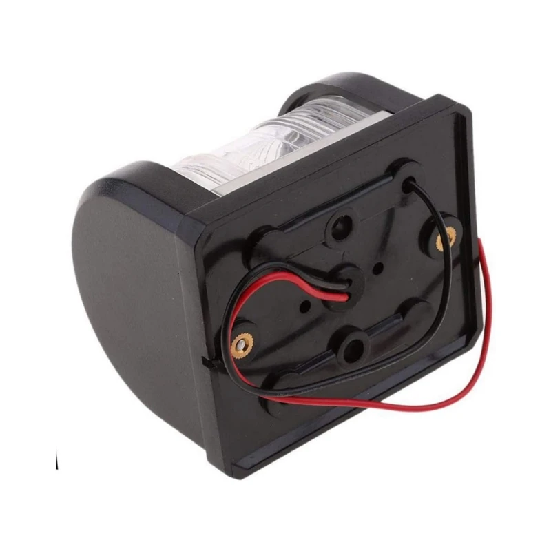 ISURE MARINE 보트 폰툰 LED 네비게이션 라이트, 블랙 ABS 플라스틱 하우징, 1 쌍