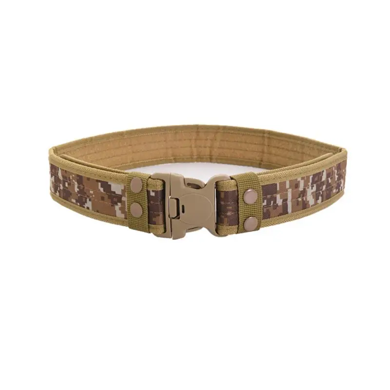 

New Army Style Combat Belts Quick Release Tactical Belt Fashion Men Canvas Waistband Outdoor Hunting Camouflage Waist Strap