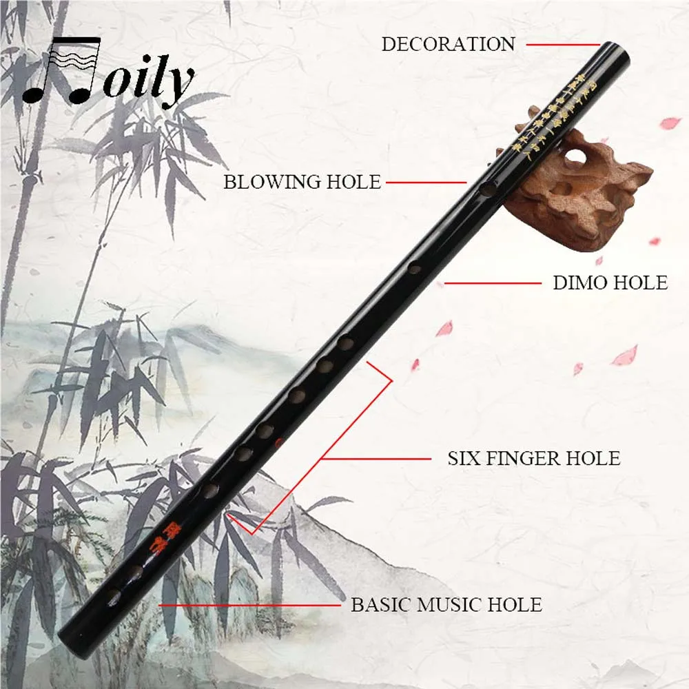 High Quality Flute Chinese Traditional Musical Instruments Bamboo Dizi Flute for Beginner C D E F G Key Transverse