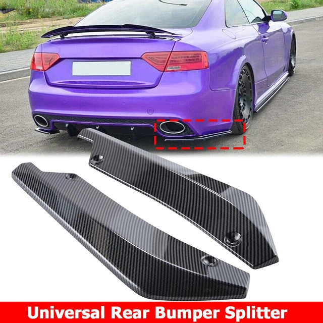 Universal Diffuser Car Rear Bumper Body Kit Spoiler Splitter Trim Cover for  Audi