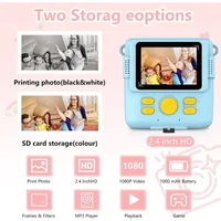 kids camera instant print 1080P Portable Kids Camera with  32GB Card3 and Rolls Photo Paper , Perfect Gift for Toddlers - Image 2