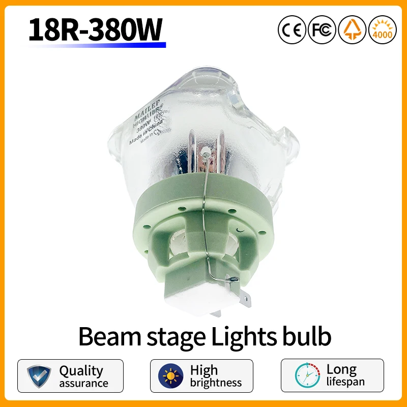 

1 шт. открытая лампочка, 18R, 380 Вт, McLep, световой луч, деталь для замены MSD, платиновая сценическая лампочка для дискотеки, головка для дискотеки