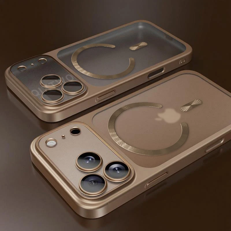 Luxury Matte Transparent Magnetic Wireless Charging Shockproof Phone Case - Air Plus Edition