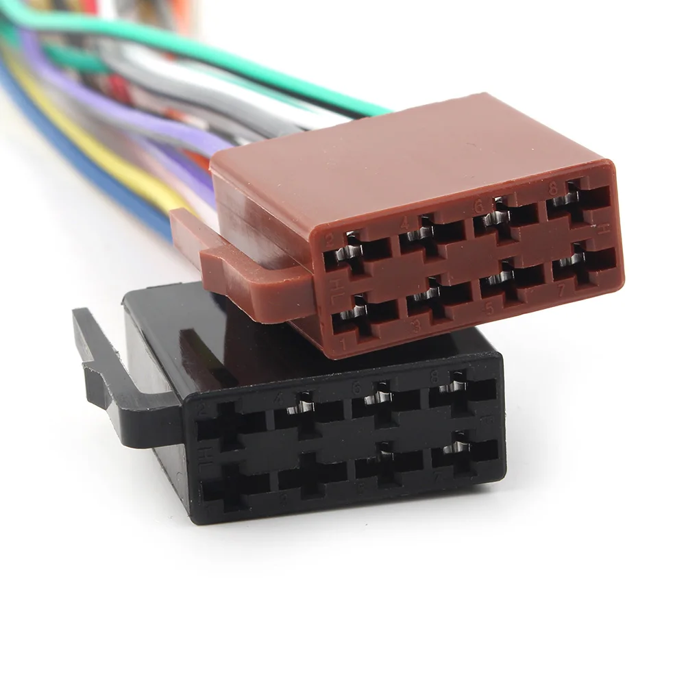Car ISO WIRING HARNESS stereo radio plug lead wire loom connector adaptor For Toyota Camry Corolla RAV4 Hilux Yaris Land Cruiser