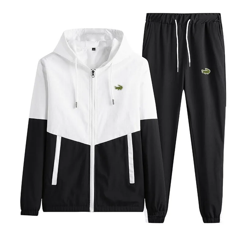 2023 autumn Sweats set Pant sets Men's clothing Sportswear man Men Casual Embroidery Set men Fashion Tracksuit Set Male Jackets