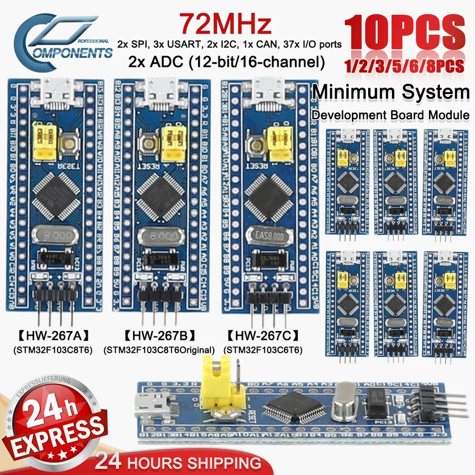 Scheda Di Sviluppo Originale STM32F103C6T6 STM32F103C8T6, MCU ARM - Foto 3