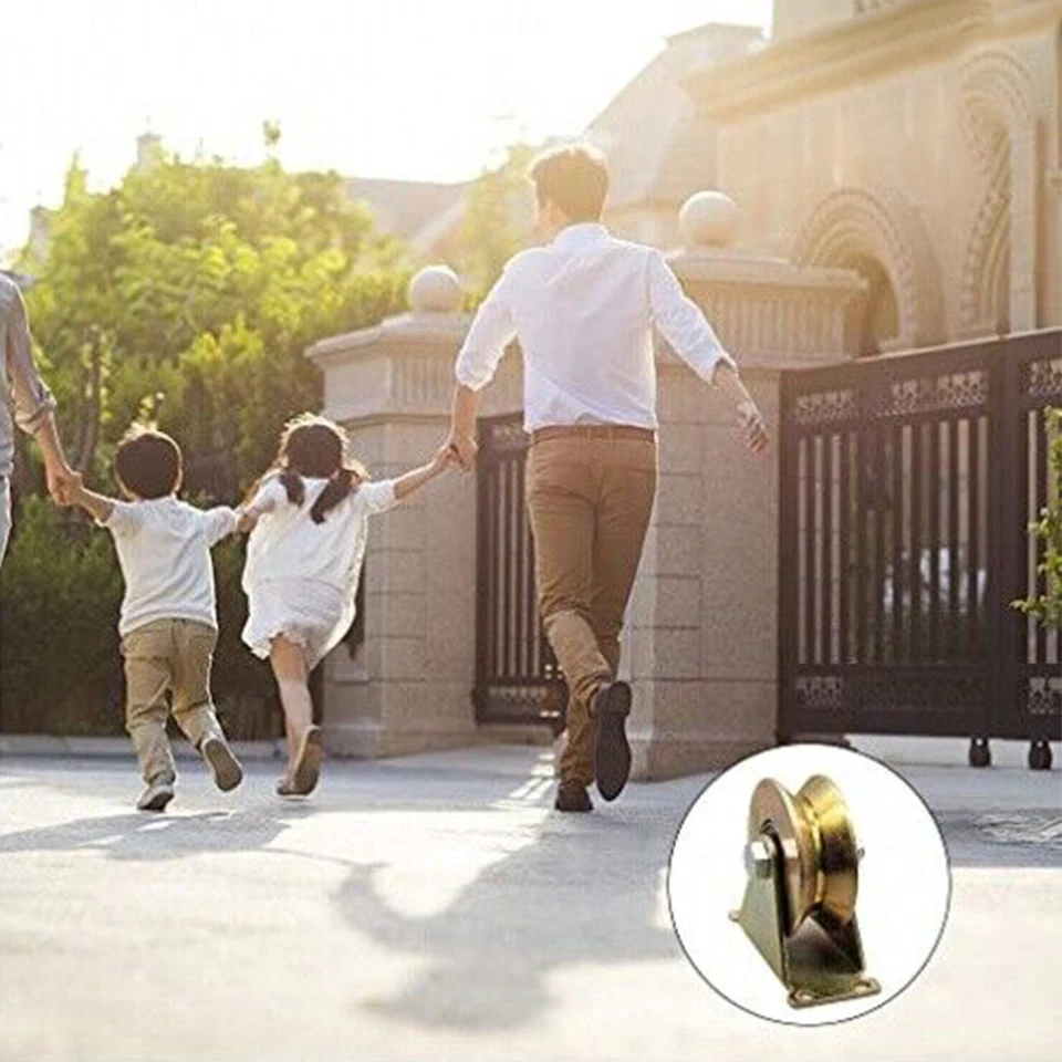 Ruota Per Porta Scorrevole In Acciaio Inox 304 - Puleggia Con Cuscinetti, Diametro 6.9 Cm, Per Guide A V - Foto 8