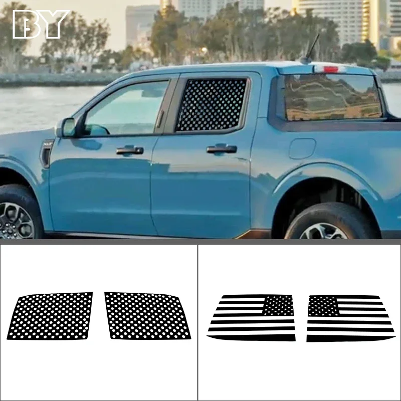 

Car Rear Window Sunshade Sticker Mesh Car Styling Accessories Auto Decal For Ford Maverick 2022