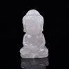 1pc 100% Natural Rse Quartz Carved Baby Buddha Fengshui Statue Clear Quartz Pink Crystal Figurine Crafts Home Desktop Decor Gif 1