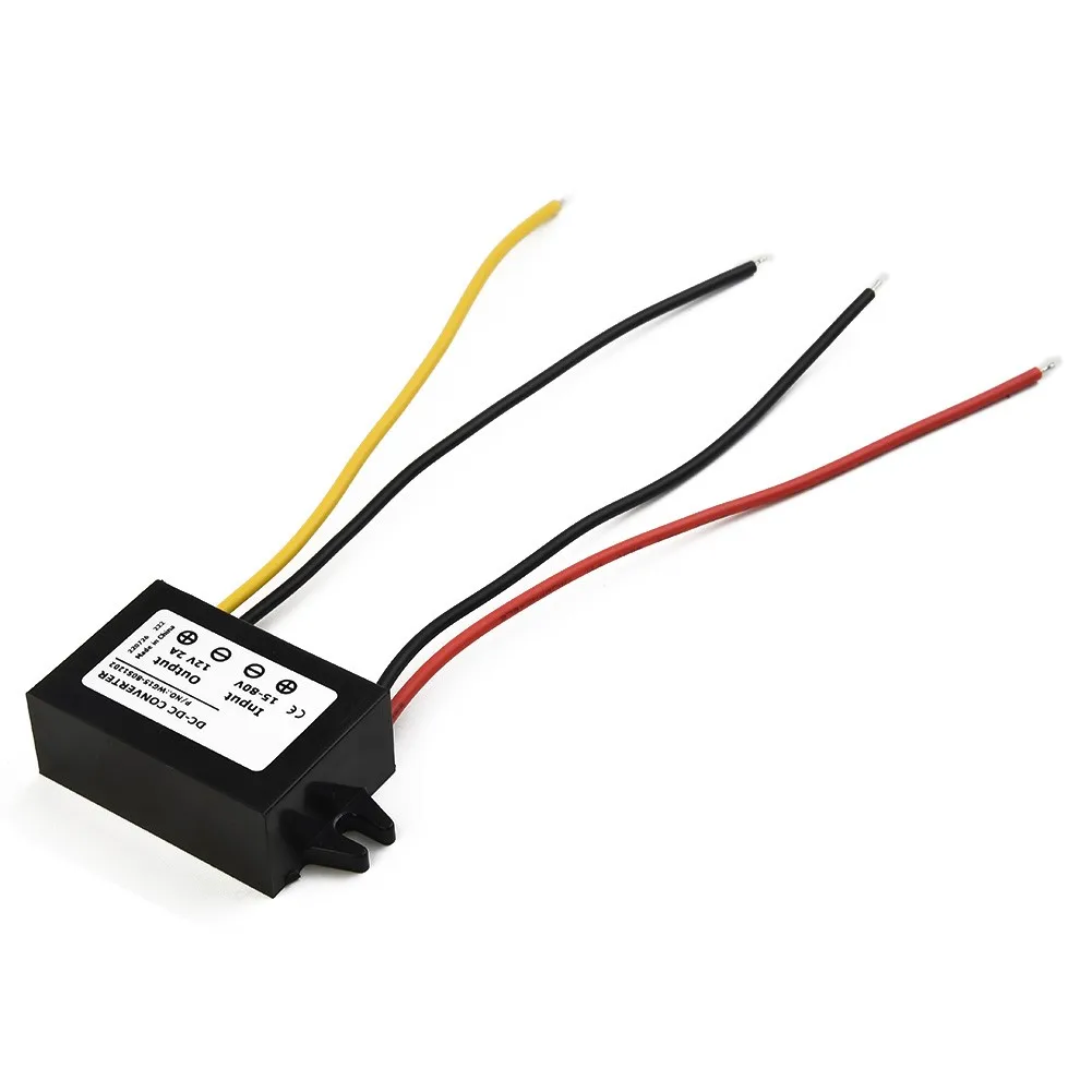 Regulador de CC de conmutación, convertidor de módulo reductor, modo de conmutación, fuente de alimentación 15V-72V 18V 24V 36V 48V 60V a 12V 2A 60W dc-dc