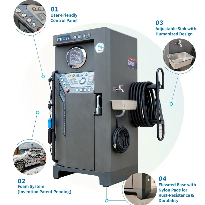 Washer Machine All in One Self Service Car High Pressure Car Washer for Hand Car Wash Equipment 2