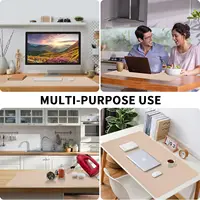 1 Pcs Large Size 60*30mm Office Desk Protector Mat PU Leather Waterproof Mouse Pad Desktop Keyboard Desk Pad Gaming Mousepad - Image 6