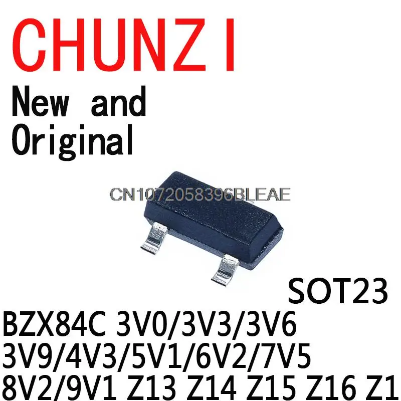 Regulador de BZX84C18 BZX84C18 SOT23, diodo Zener Y6, 18V, Y6, BZX84C