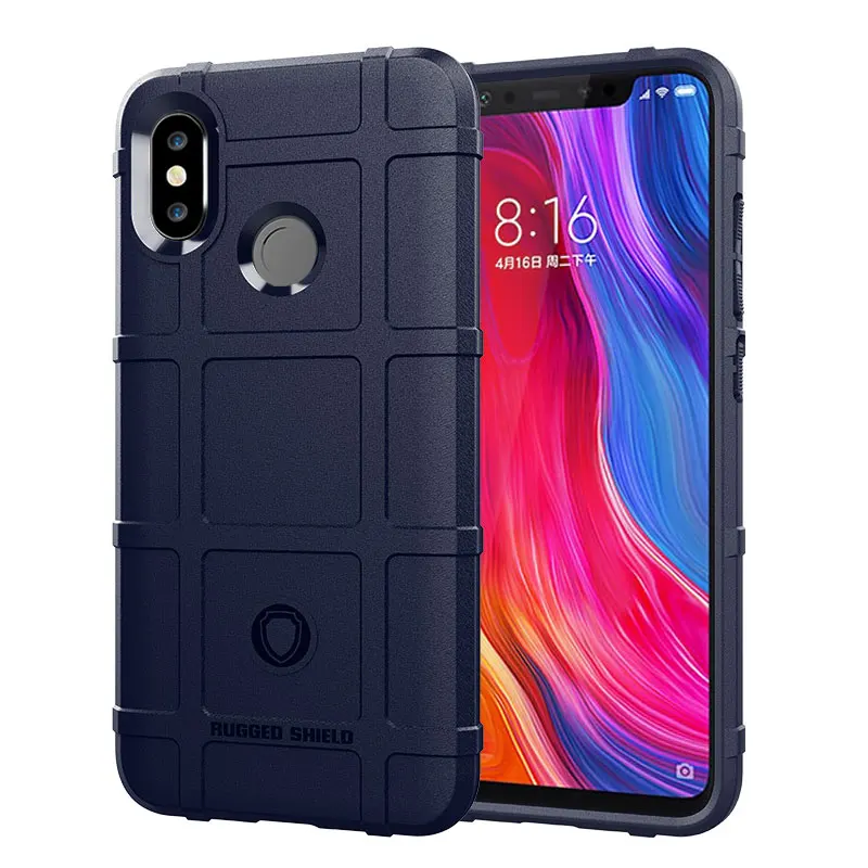 Shockproof Silicone Armor Matte Rubber Phone Cover - Anti-Knock Shield Case