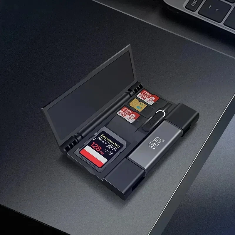 

Кардридер Kawau USB 3,1 (с картриджем C350D OTG), устройство для чтения карт памяти Type-c, многофункциональный, с двумя слотами для SD, TF, USB/Type-C/MicroUSB Interf