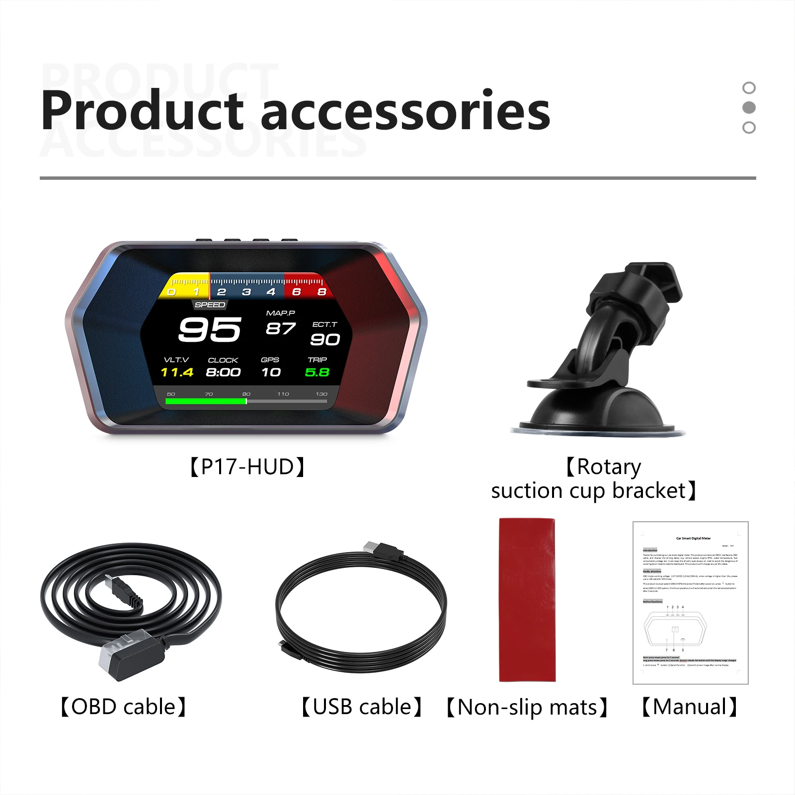 OBD  ÷ Ʈ  GPS ӵ,  溸,  RPM , º ǻ, ڵ ׼, P17