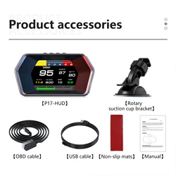 Enhanced Product Title:  
Smart HUD Display with OBD2 GPS Integration (P17)