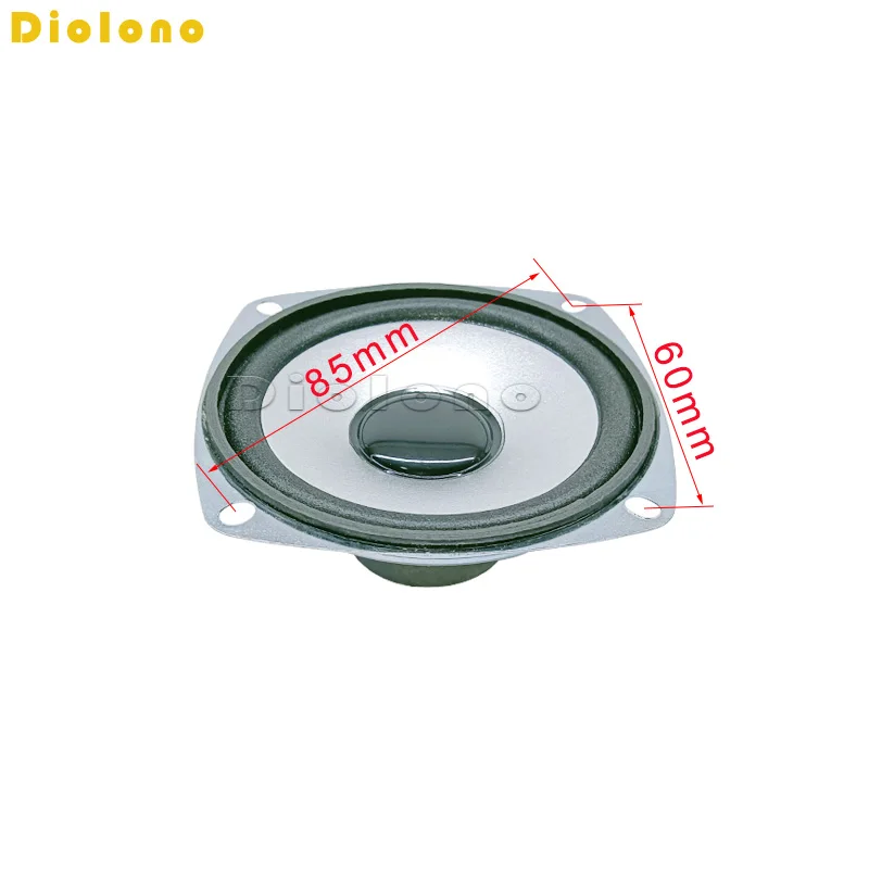 4 Ohm 3W Loudspeaker 78MM 3 Inch Square Speaker 32MM Double External Dual Magnetic Black Bright Cap Foam Edge
