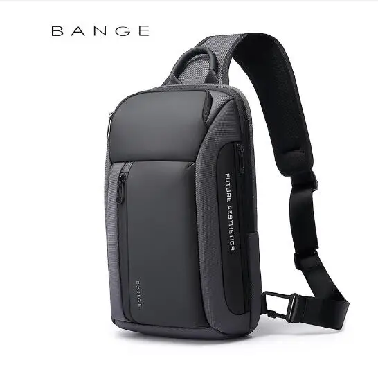 KAKA Men chest bag day pack mochilas Messenger Bags USB charging Anti Theft Cross body shoulder bags for men Male sling bags