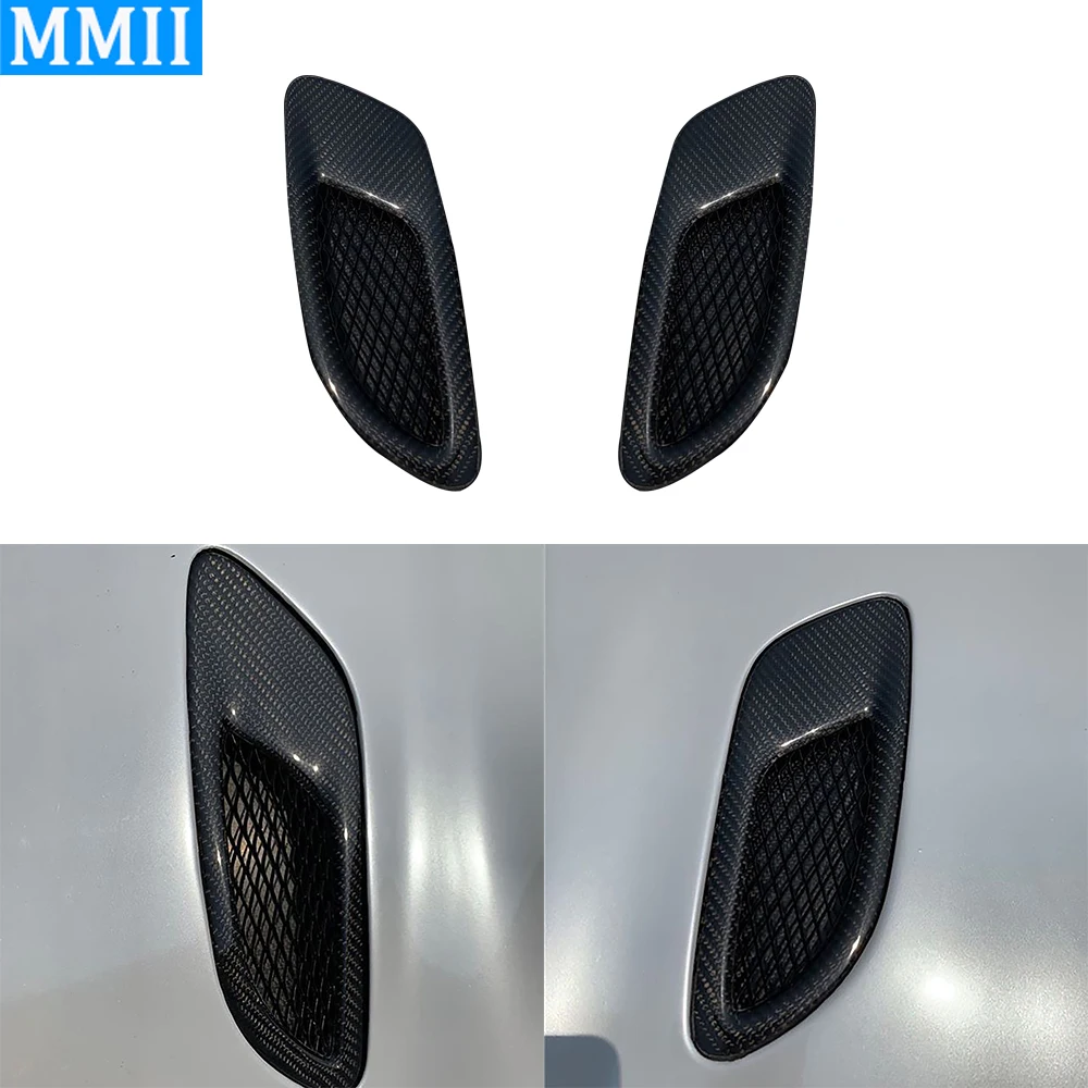 For BMW E90 E92 E93 M3 2006 2012 Real Carbon Fiber Hood Grille Trim